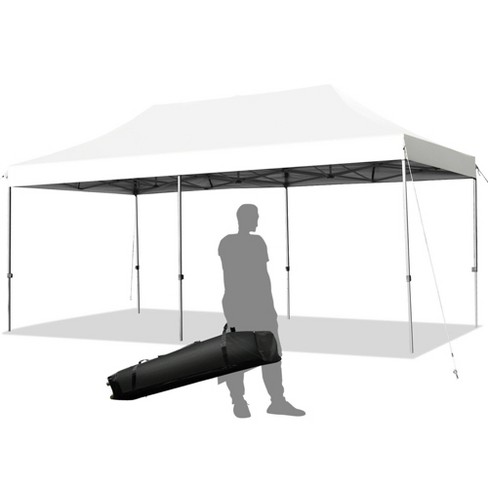 Costway 10'x20' Pop up Canopy Tent Folding Heavy Duty Sun Shelter Adjustable W/Bag - image 1 of 4