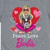 Boys' - Barbie - Peace Love Barbie Short Sleeve Graphic T-Shirt - 2 of 4