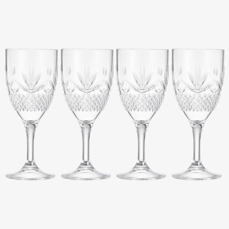 Khen's Shatterproof Clear Wine Glasses, Luxurious & Stylish, Unique Home Bar Addition - 4 pk, 3 of 8