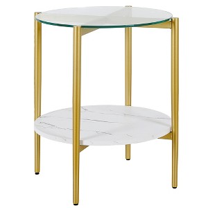 【新品】Magical Furniture Brass side shelf Side Table with Four Shelves - Mecox Gardens