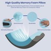 JUJABU 4-Inch Gel Memory Foam Cooling Pillow with Removable Washable Cover, Standard Size Sleep Support - 3 of 4