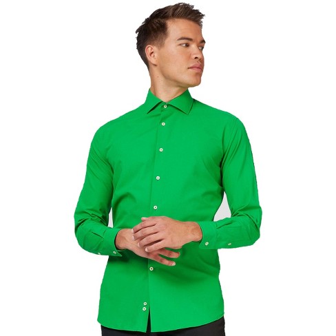 Plain green cheap shirt mens