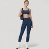Anna-Kaci Active Women's Seamless High Waist Compression Leggings with Sculpting Back Detail and Stretch Knit Fabric - 2 of 4