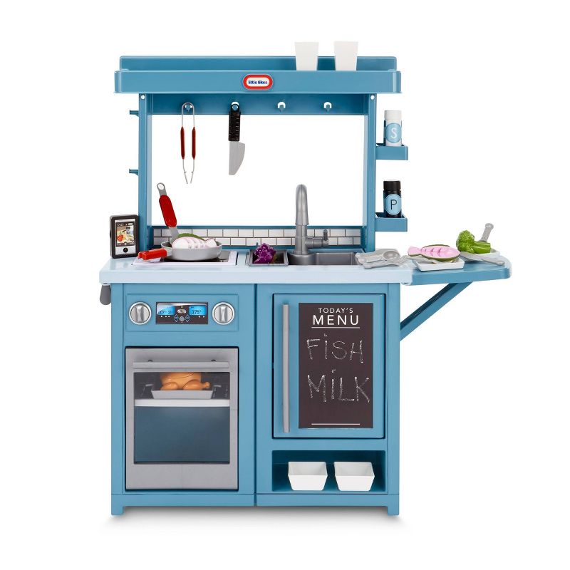 Little Tikes First Prep Kitchen Realistic Pretend Play Kitchen with Over 25 Accessories, 1 of 14