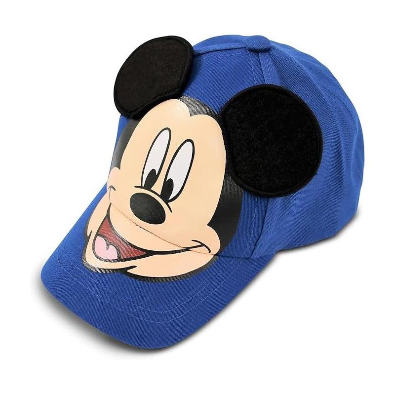 Disney Mickey Mouse Boys Baseball Cap with 3D Mickey Ears, Toddler/Little Boys Ages 2-7, 1 of 5