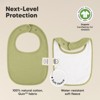 KeaBabies 8pk Organic Quin Baby Bibs for Drooling and Teething, Cotton Drool Bibs, Newborn Baby Boys, Baby Girls Bibs - 3 of 4
