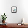 11"x14" Aleeya Jones Modern Minimalistic Shapes Blue Black Framed Canvas Wall Art - Deny Designs - 2 of 4