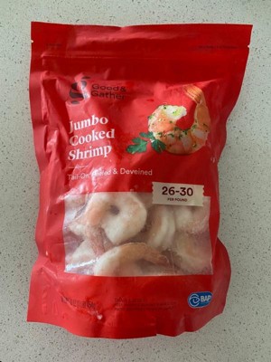 Peeled & Deveined Tail On Cooked Shrimp with Cocktail Sauce - Frozen - 16oz  - Good & Gather™