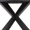 Soto Round Outdoor Acacia Wood Dining Table Teak/Black - Christopher Knight Home - image 2 of 4