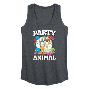 Women's - Garfield - Party Animal Graphic Racerback Tank - 1 of 4