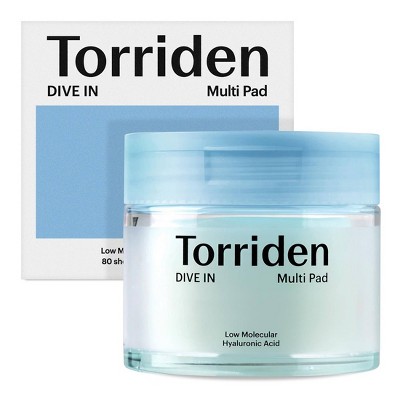 Torriden DIVE IN Low Molecule Hyaluronic Acid Multi Pad Korean Skincare for Gentle Exfoliation and Hydration