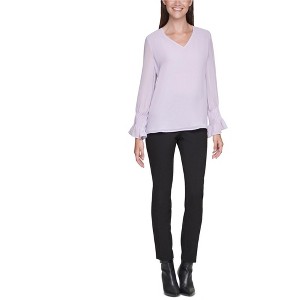 Calvin Klein Womens Solid Pullover Blouse - 1 of 1
