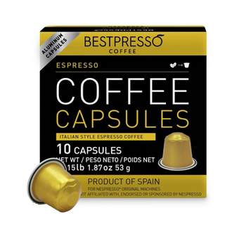 Bestpresso Espresso Blend (Medium Intensity) Coffee Capsules for Nespresso OriginalLine Machine, Certified Genuine Espresso 120 Pods