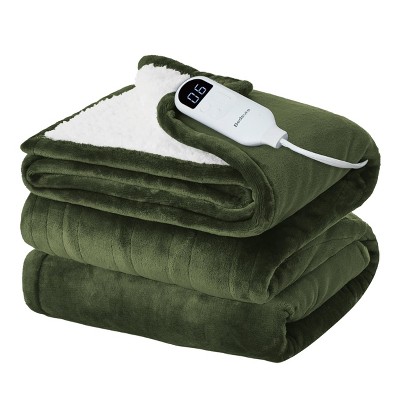 Bedsure Heated Blanket - Fast Heating Electric Blanket Soft Flannel Heated Throw Warm Gifts for Family