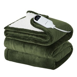 Bedsure Heated Blanket - Fast Heating Electric Blanket Soft Flannel Heated Throw Warm Gifts for Family - 1 of 4