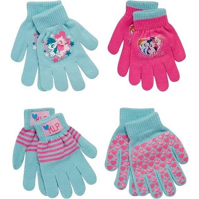 Princess Girls Winter Hat With Knit And Insulated Ski Glove Set, Kids Ages  4-7 : Target