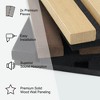 2 Pack Acoustic Solid Wood Wall Panels, 94.49” x 12.6” Soundproof Wall Panels, Wood Slat Wall Panels for Wall Decor - 4 of 4