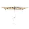 Maria 6x9 ft uv-cut Patio Cantilever Umbrella with Crank and Push Button Tilt without flap, Outdoor Furniture - Maison Boucle - 2 of 4