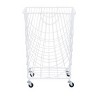 French Country Iron Storage Cart White - Olivia & May: Decorative Rectangle Basket, Spot Clean, 24" Height - 4 of 4