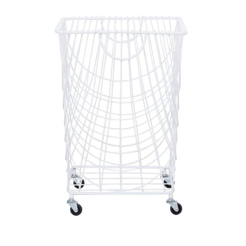 French Country Iron Storage Cart White - Olivia &#38; May, 4 of 7