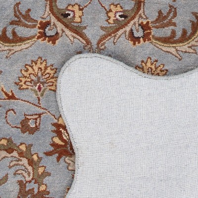 Elegant Heritage Hand-Tufted Wool Area Rug, Blue/Beige, 4' x 6'