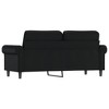 vidaXL 2-Seater Sofa Black 55.1" Faux Leather - 4 of 4