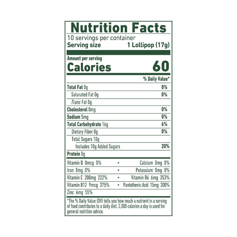 8Greens Lollipops Citrus Flavor Dietary Supplement - 10ct, 5 of 14