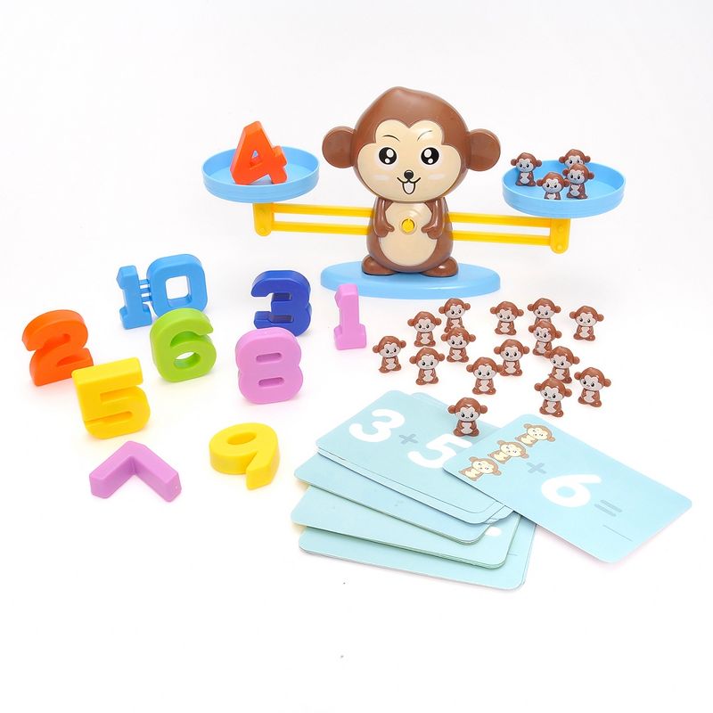 Link Ready! Set! Play! Educational Monkey Balance Math Game, STEM Learning Toy For Kids, 4 of 10