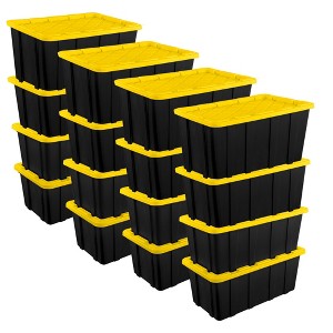 Sterilite Industrial Stackable Storage Tote Lidded Containers - 1 of 4