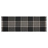 Eston Black Tan Plaid Runner 12x36  VHC Brands - 2 of 2
