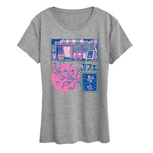 Women's - Instant Message - Japanese Panels Short Sleeve Graphic T-Shirt - 1 of 4