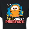 Women's - Garfield - Life Is Just Purrfect Cropped Graphic T-Shirt - 2 of 4