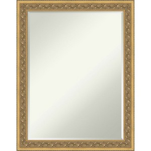 Amanti Art Carter Dark Gold Petite Bevel Wood Bathroom Wall Mirror 27.5 x 21.5 in. - 1 of 4