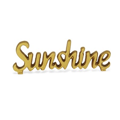 Cheung's Norah Cast Iron Gold Finish Table Decor - Sunshine