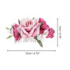 Unique Bargains Women's Simulated Flowers Hair Clip Comb 1 Pc - 2 of 4