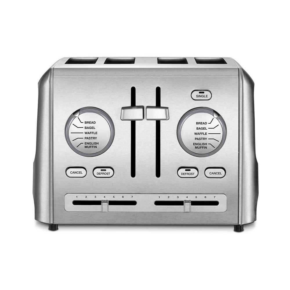 Photos - Toaster Cuisinart 4-Slice Custom Select  - Silver - CPT-640P1 