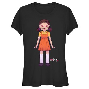 Juniors Womens Squid Game Giant Doll T-Shirt - 1 of 4