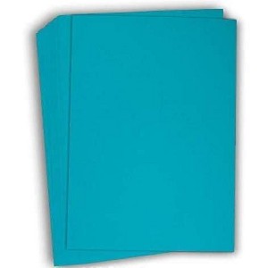 Hamilco Colored Cardstock Paper 11" x 17" Coral Teal Color Card Stock Paper 50 Pack - 1 of 4