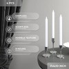 Taper Candles - Pack of 4, 10 inch, Unscented, Dinner & Table Candles - Slow Burning, Dripless & Smokeless - 2 of 4