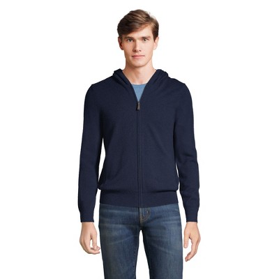 Lands' End Men's Cashmere Full Zip Hoodie - 2x Large - Radiant