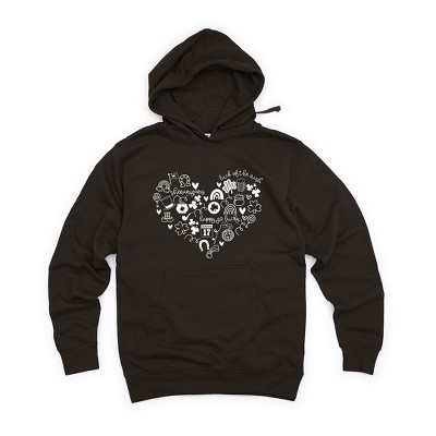 Simply Sage Market Women's Graphic Hoodie St. Patrick's Heart