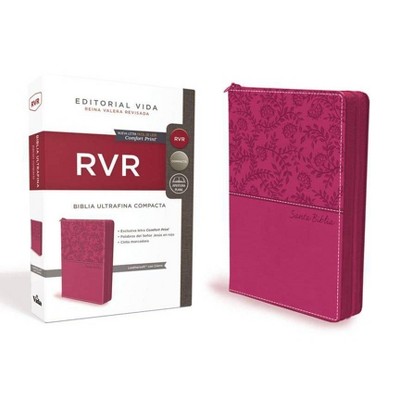 Rvr Santa Biblia Ultrafina Compacta, Leathersoft Con Cierre - by  Reina Valera Revisada (Leather Bound)