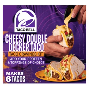 Taco Bell Cheesy Double Decker Taco Kit - 14oz - 1 of 4