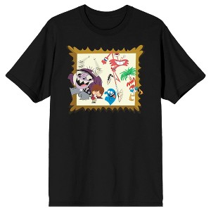 Foster's Home For Imaginary Friends Group Picture Frame Crew Neck Short Sleeve Men's Black T-shirt - 1 of 3