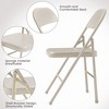 Folding Chairs , Foldable Chairs with Metal Frame Hold Up to 350 Pounds,Portable Grey Folding Chairs Suitable for Dining Room,Living Room,Office - 4 of 4