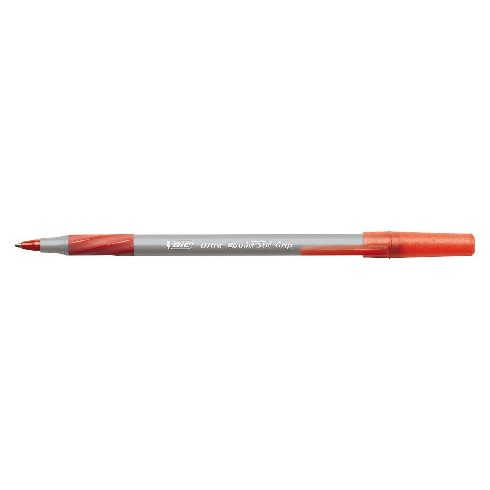 GTIN 070330138896 product image for BIC Round Stic Grip Xtra Comfort Ballpoint Pen, Red Ink, Medium, Dozen | upcitemdb.com