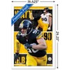 Trends International NFL Pittsburgh Steelers - T.J. Watt 24 Framed Wall Poster Prints - 3 of 4