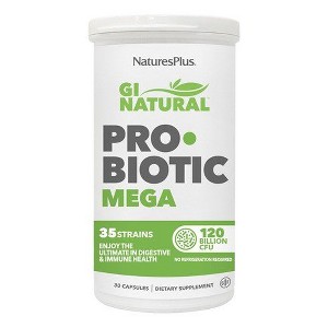 GI Natural Probiotics Mega by Nature's Plus  -  30 VegCap - 1 of 2