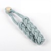 Tree City Natural Cotton Rope Curtain Tiebacks Elegant Boho Style Dark Gray - 4 of 4