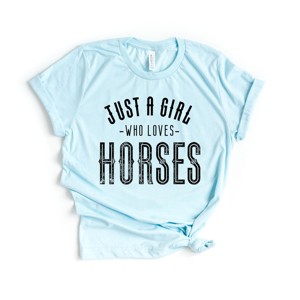 Simply Sage Market Just A Girl Who Loves Horses Short Sleeve Tee - 1 of 4
